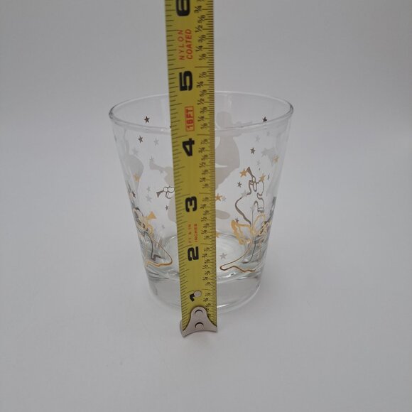 Anchor Hocking Clear Glass Gold White Angel and Star Design Mid-Century Modern - Picture 2 of 13